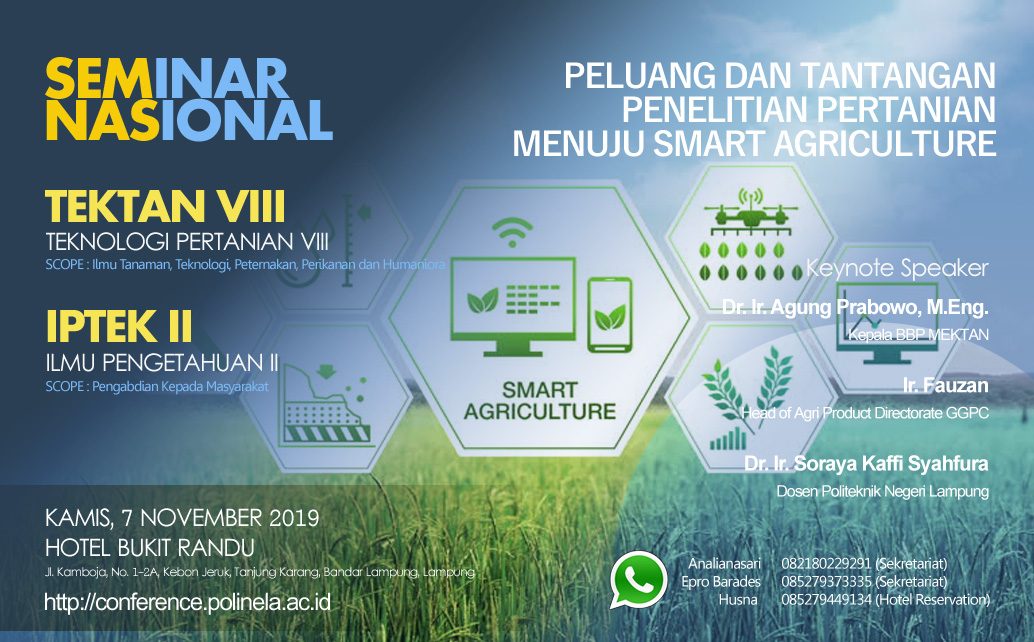 semnas tektan viii dan iptek ii politeknik negeri lampung