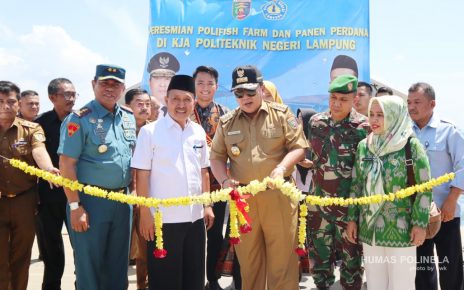 Peresmian Polifish Farm Politeknik Negeri Lampung oleh Gubernur Lampung H. Ir. Arinal Djunaidi