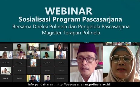 Webinar Sosialisasi Program S2 Terapan Polinela