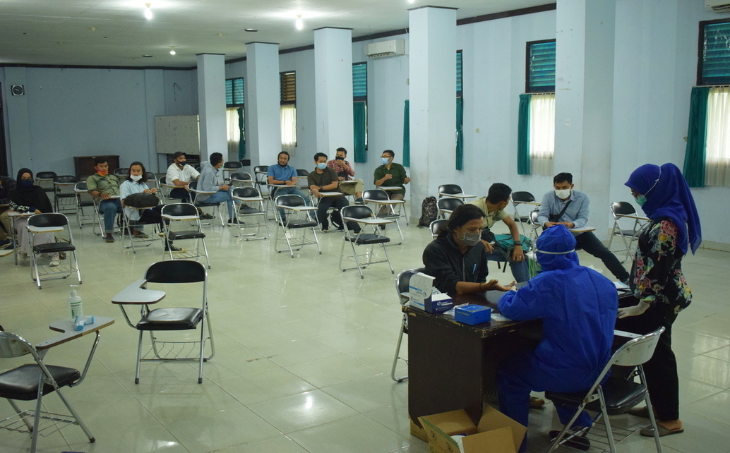 UJI SERTIFIKASI JURU UKUR PROGRAM STUDITEKNIK SUMBERDAYA LAHAN DAN LINGKUNGAN POLITEKNIK NEGERI LAMPUNG DAN BALAI KONSTRUKSI WILAYAH II PALEMBANG