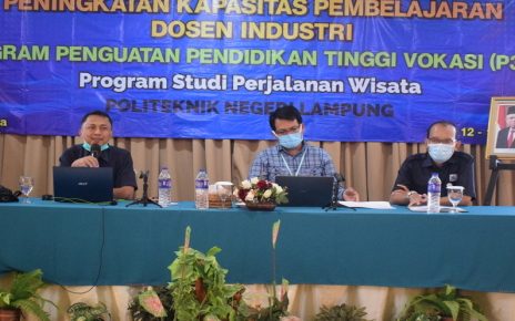 Kegiatan Lokakarya Peningkatan Kapasitas Pembelajaran Dosen Industri Program Penguatan Pendidikan Tinggi Vokasi (P3TV) Program Studi Perjalanan Wisata Polinela
