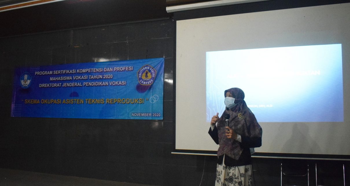 Program Sertifikasi Kompetensi dan Profesi Mahasiswa Vokasi Tahun 2020 Politeknik Negeri Lampung