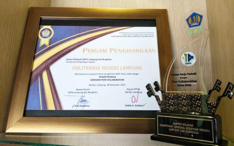 Politeknik Negeri Lampung Mendapat Penghargaan BMN Awards 2020