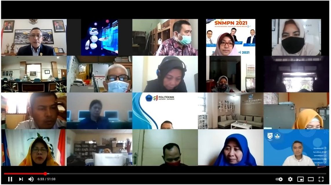 Launching Seleksi Nasional Masuk Politeknik Negeri (SNMPN) 2021