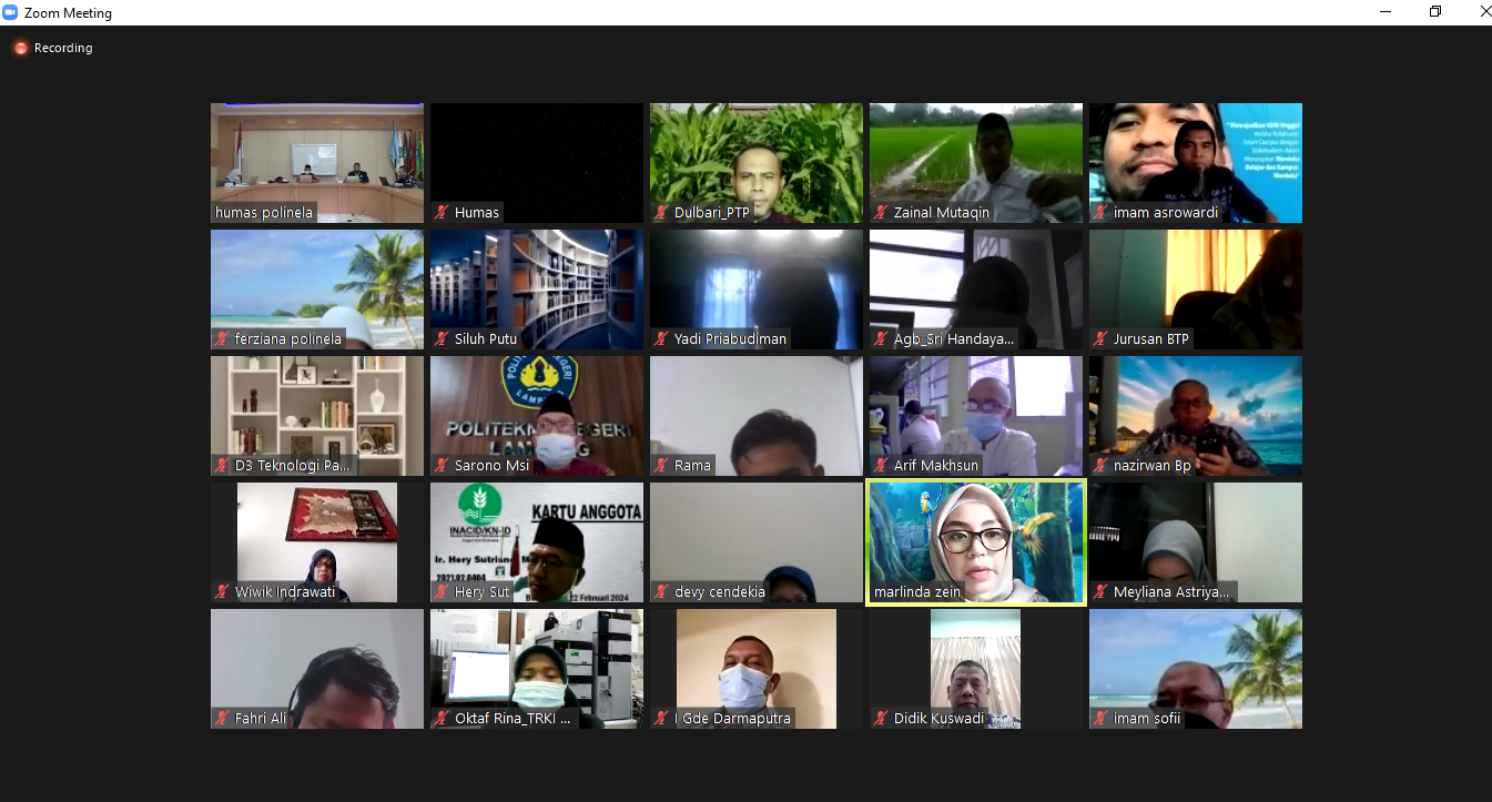 Polinela Adakan Rapat Umum Dosen Semester Genap Tahun Ajaran 2020/2021