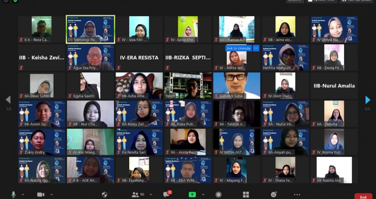 Kuliah Perdana Program Studi D3 Teknologi Pangan bersama Dosen Industri