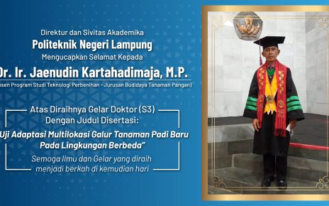 Pengukuhan Gelar Doktor Jaenudin Kartahadimaja Polinela