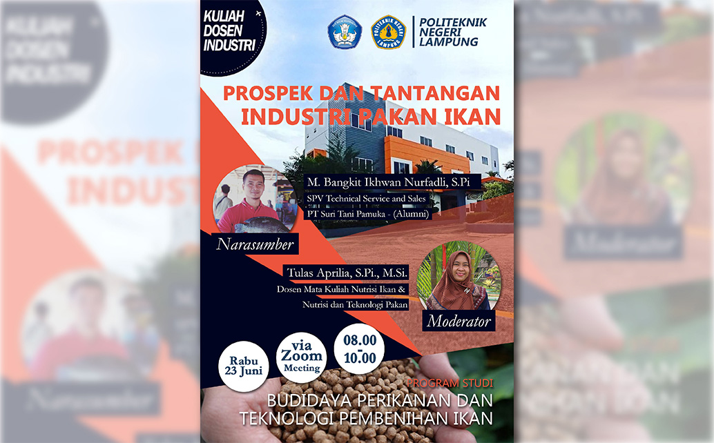 Kuliah Industri Program Studi D3 Budidaya Perikanan dan Program Studi D4 Teknologi Pembenihan Ikan