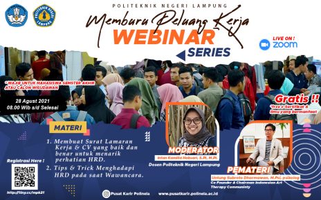Polinela_Webinar Memburu Peluang Kerja Polinela