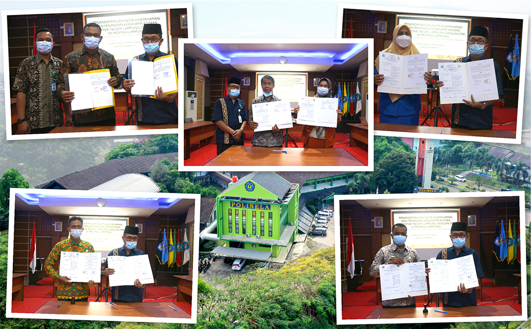 Penandatanganan MoU dan PKS Polinela dengan 5 SMK