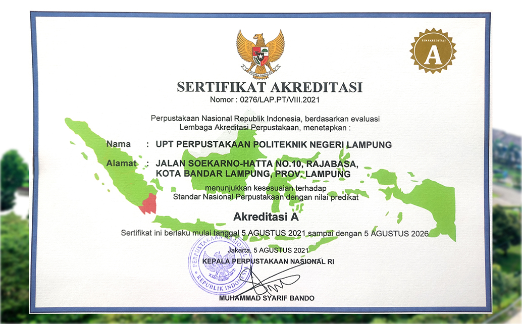 Polinela_Sertifikat Perpustakaan - Akreditasi A