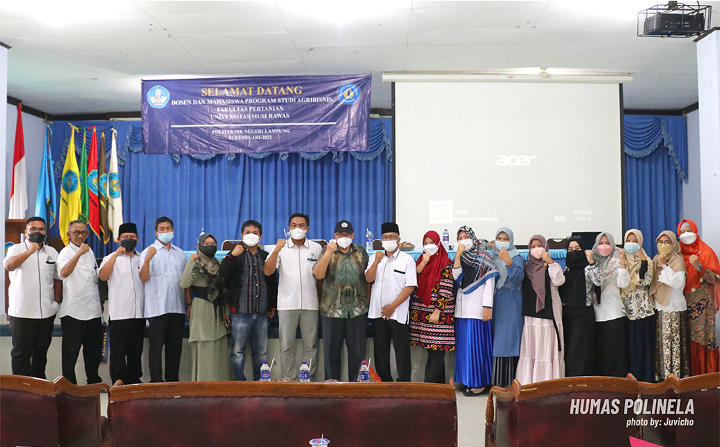 Kunjungan Dosen dan Mahasiswa Program Studi Agribisnis Universitas Musi Rawas ke Program Studi Agribisnis dan Agribisnis Pangan Politeknik Negeri Lampung