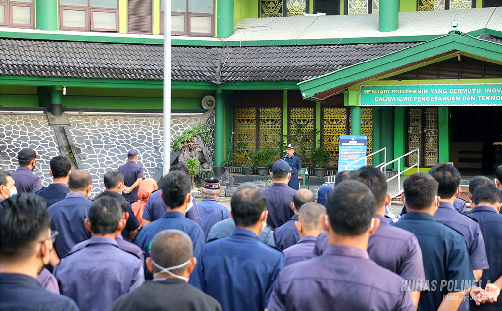 Polinela - Penyerahan SK PNS pada apel pagi 28 Maret 2022 1