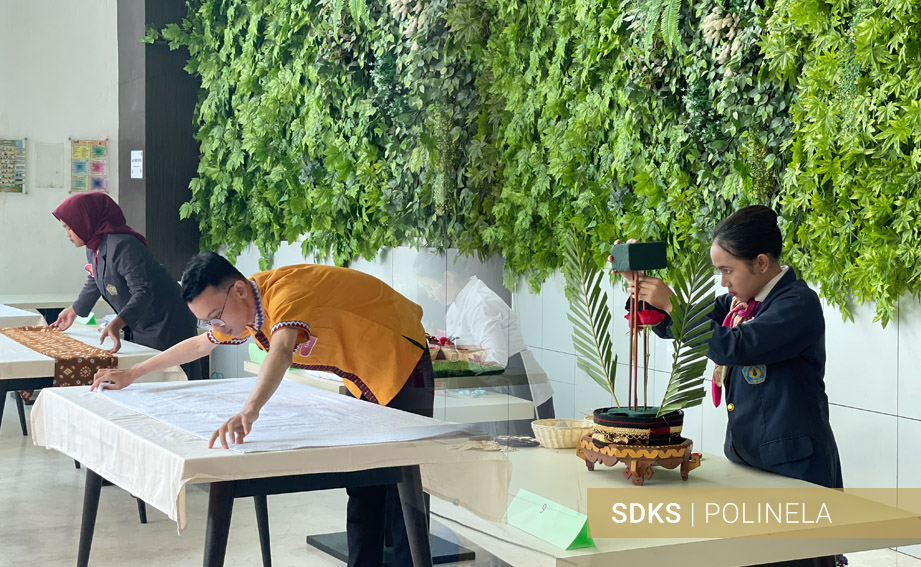 mahasiswa Polinela sedang mengikuti kejuaraan Poparnas 2023 palembang