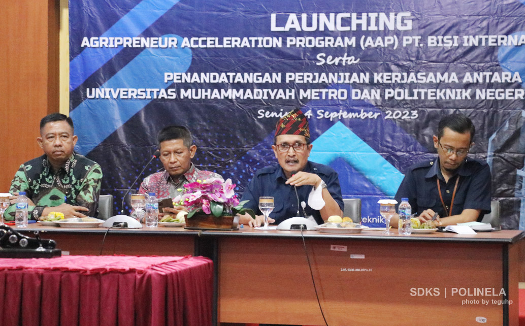 launching agriprenuer acceleration program polinela dan pt bisi internasional tbk
