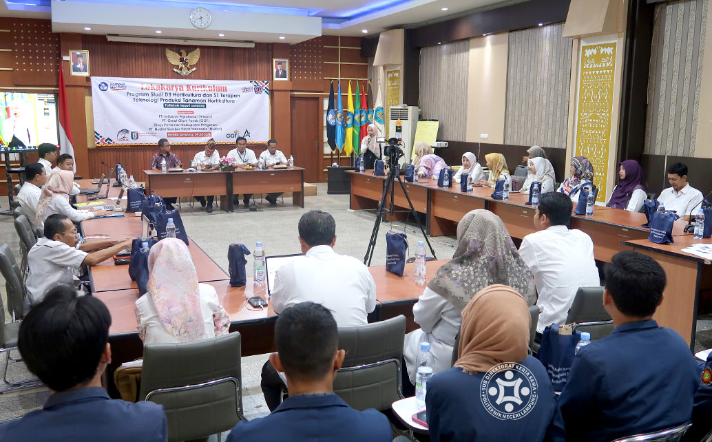 Polinela Gelar Lokakarya Kurikulum Program Studi Hortikultura dan Teknologi Produksi Tanaman Hortikultura