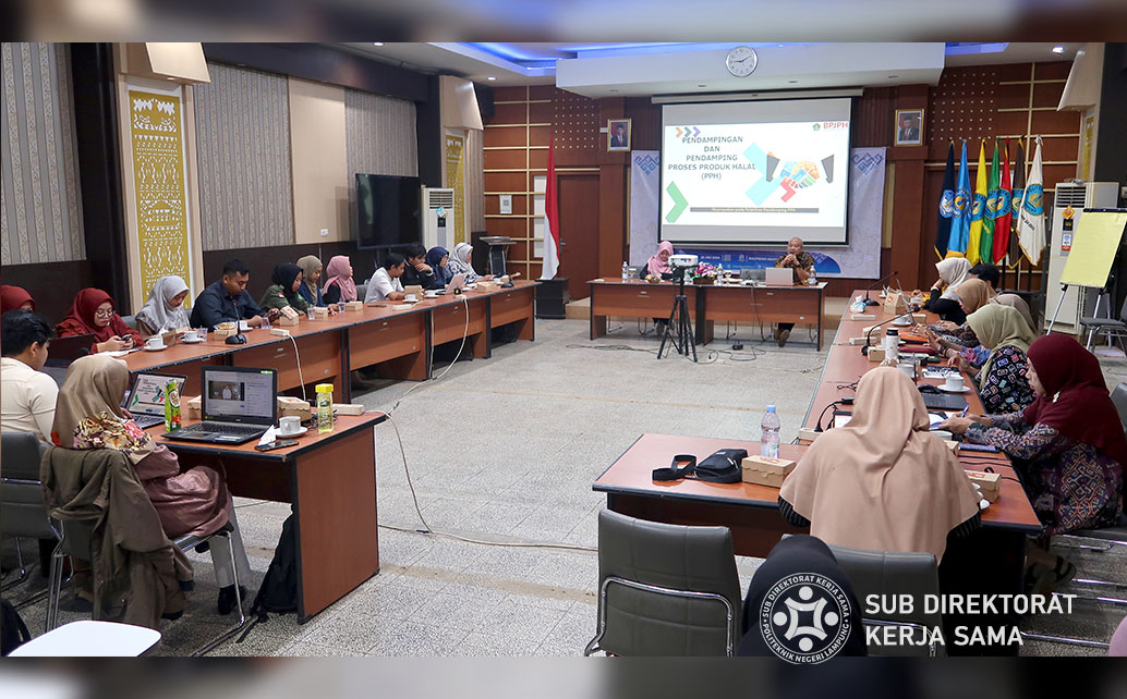 Pelatihan Sistem Penjamin Mutu Produk Halal Untuk Tenaga Pendamping Proses Produk Halal