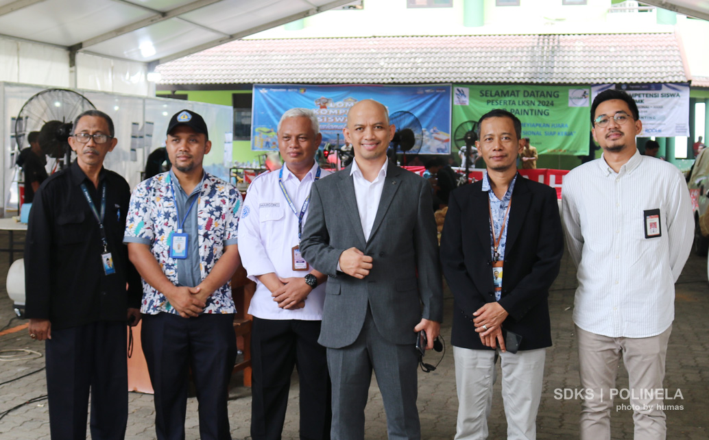 Direktur Mitras DUDI Apresiasi Polinela Sebagai Venue Lomba LKS SMK Naisional XXXII 2024 Lampung eko win kenali dan agung adi chandra