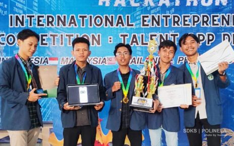 Tim App Developer Mahasiswa POLINELA Juara First Winner And Most Desireable Team: Ajang International Entreprenuership Competition 2024