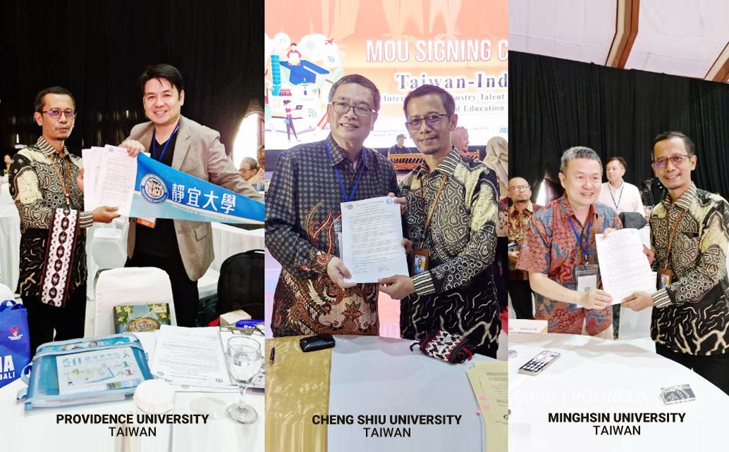 polinela kerjasama beasiswa double degree dengan 3 universitas di Taiwan, eko win kenali