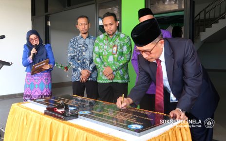 direktur resmikan gedung smart food security dan embung polinela