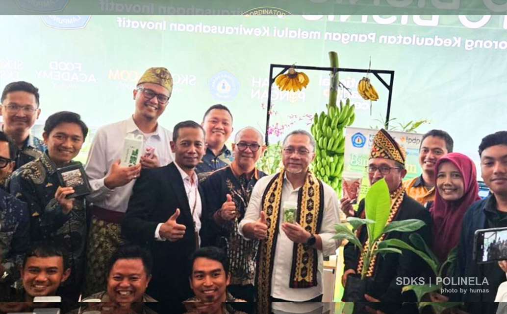 Periset Polinela, Desiminasikan teknologi Hasil Riset Terapan Berdikari pada event Peluncuran Program Nasional Ayo Bisnis Pangan Kemenko Pangan RI