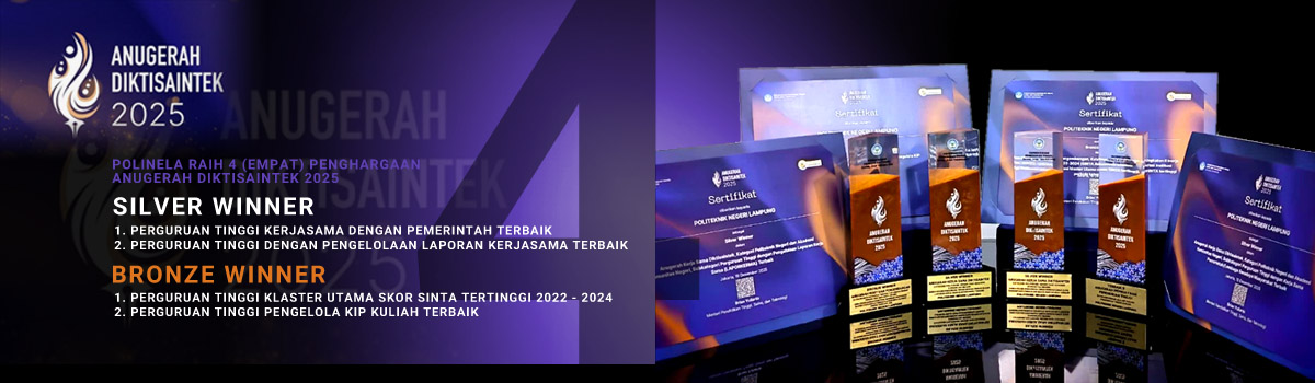 politeknik negeri lampung raih 4 penghargaan diktisaintek 2025