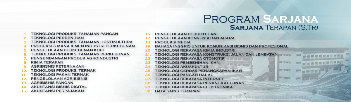 Program Sarjana Terapan Politeknik Negeri Lampung